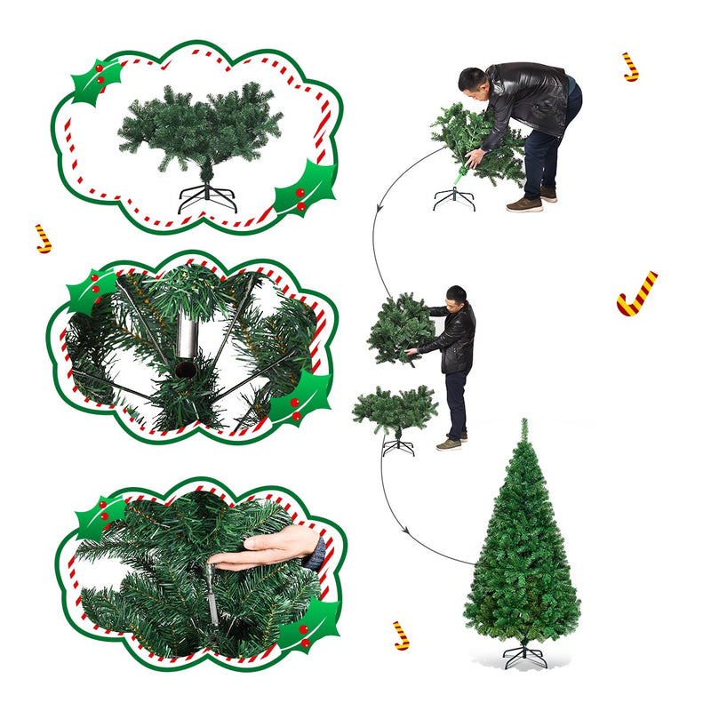 Load image into Gallery viewer, Artificial Christmas Tree with Solid Metal Stand - GoplusUS
