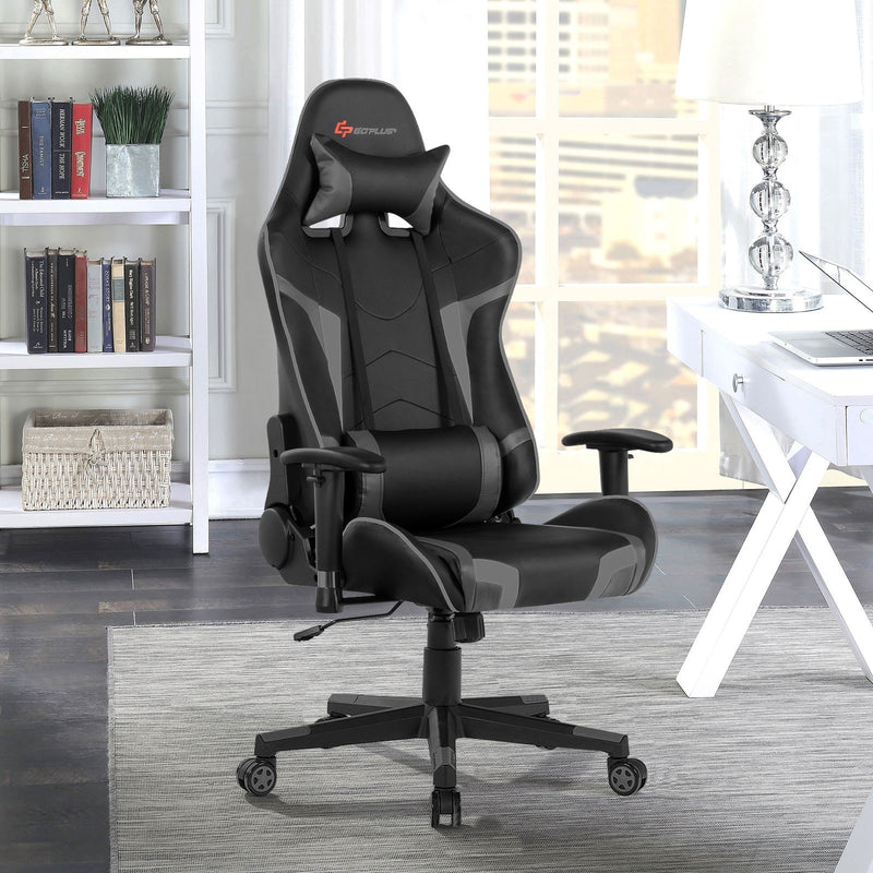 Load image into Gallery viewer, Gaming Chair, Massage Office Chair Computer Gaming Racing Chair - GoplusUS
