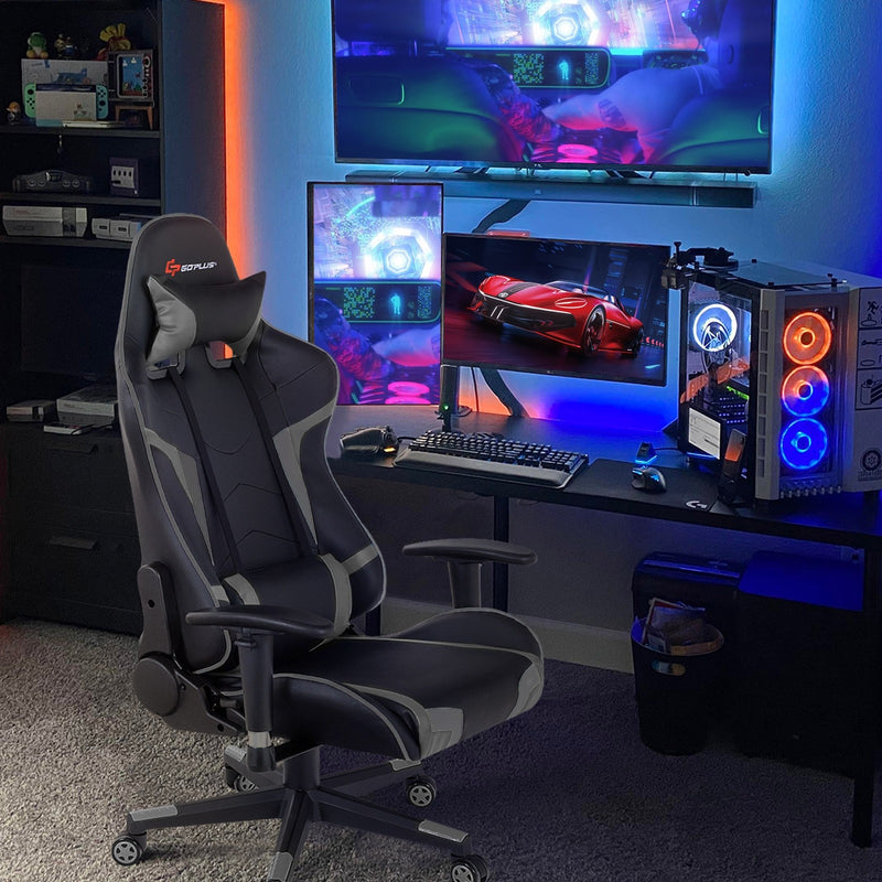 Load image into Gallery viewer, Gaming Chair, Massage Office Chair Computer Gaming Racing Chair - GoplusUS
