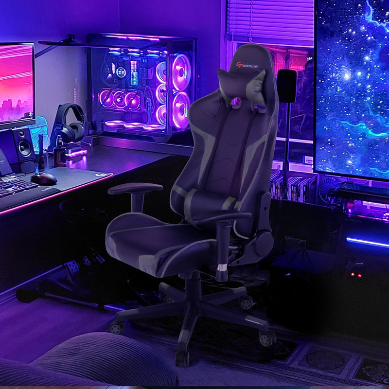 Load image into Gallery viewer, Gaming Chair, Massage Office Chair Computer Gaming Racing Chair - GoplusUS
