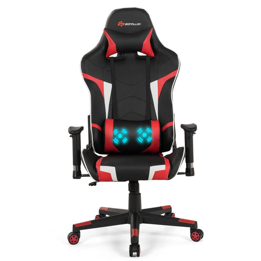 Gaming Chair, Massage Office Chair Computer Gaming Racing Chair - GoplusUS