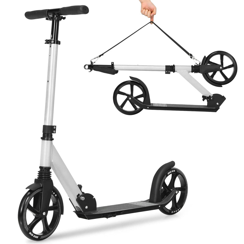 Load image into Gallery viewer, Goplus Foldable Kick Scooter, Adjustable Lightweight Sports Scooters W/ 8&quot; Big Wheels - GoplusUS
