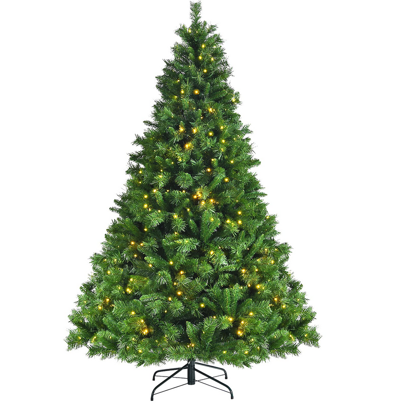 Load image into Gallery viewer, Goplus Pre-Lit Artificial Christmas Tree, Quick One Plug Hinged Xmas Pine Tree - GoplusUS
