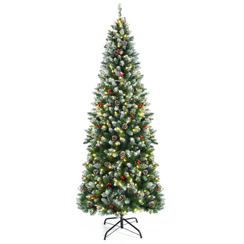 Load image into Gallery viewer, Snow Flocked Artificial Hinged Xmas Tree
