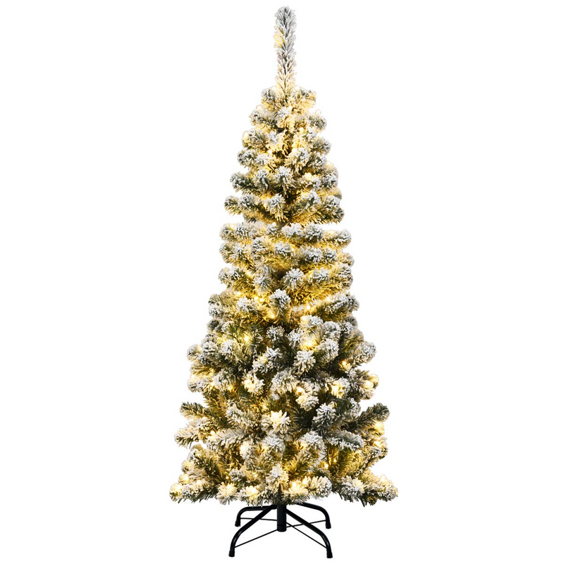 Load image into Gallery viewer, Goplus 4.5ft / 6ft / 7.5ft Artificial Snow Flocked Christmas Tree - GoplusUS

