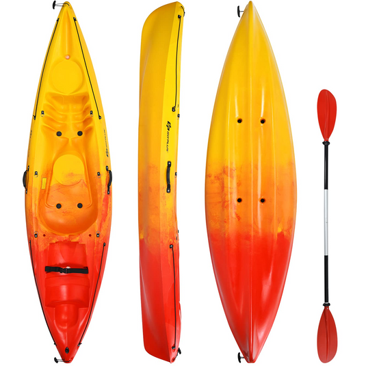 Goplus Sit-on-Top Kayak, 10.2ft Portable Recreational Kayak - GoplusUS