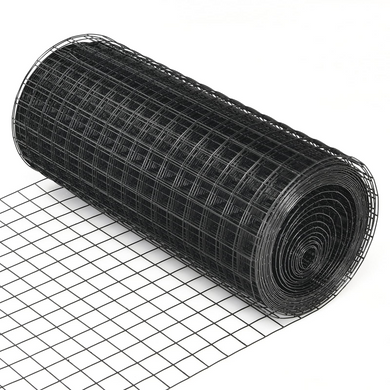 Goplus Hardware Cloth, 24 inch x 50 ft Black Vinyl Coated Welded Wire Mesh, Chicken Coop Wire Fence - GoplusUS
