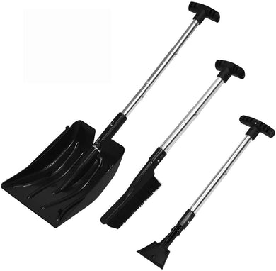 Goplus 3 in 1 Snow Shovel Set, Emergency Snow Removal Kit for Car - GoplusUS