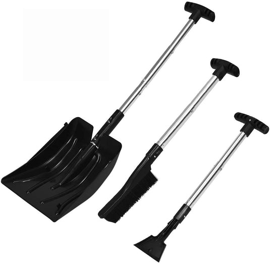 Goplus 3 in 1 Snow Shovel Set, Emergency Snow Removal Kit for Car - GoplusUS