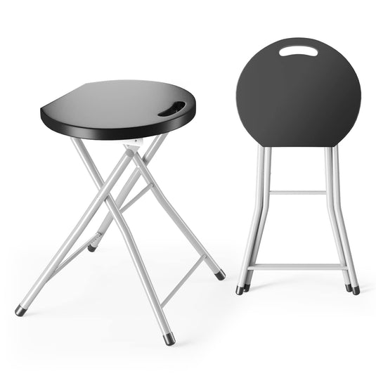 Goplus Folding Stool, 28 inch Foldable Camping Stool for Adults with 330 lb Capacity - GoplusUS