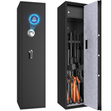Goplus Rifle Gun Safe, Large Long Gun Safe w/Separate Pistol Lock Box - GoplusUS