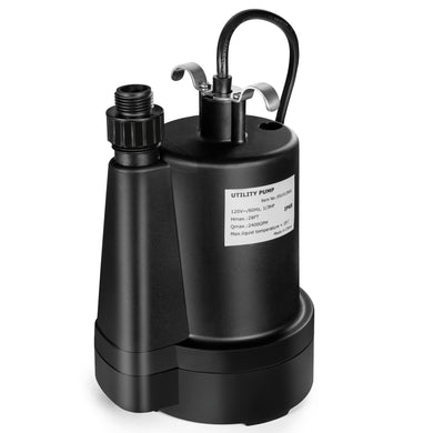 Goplus Submersible Water Pump, 1/3HP 2400GPH Sump Pump w/ 10 FT Cord & Inlet Screen - GoplusUS