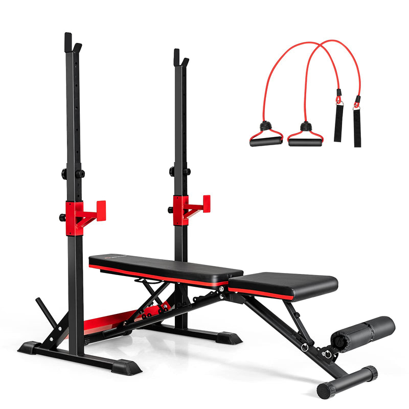 Load image into Gallery viewer, Goplus Adjustable Olympic Weight Bench Press Set - GoplusUS
