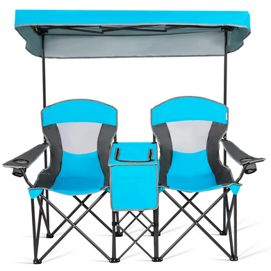 Goplus Double Camping Seat w/Shade Canopy - GoplusUS
