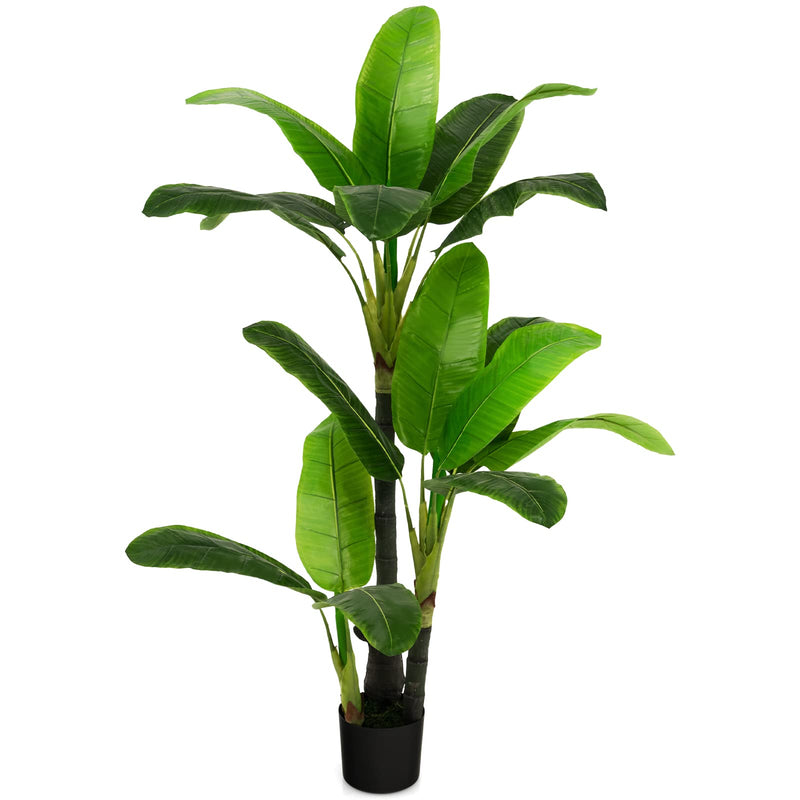 Load image into Gallery viewer, Goplus 5ft Bird of Paradise Artificial Plant, Fake Tropical Palm Tree with 18 Large Leaves - GoplusUS
