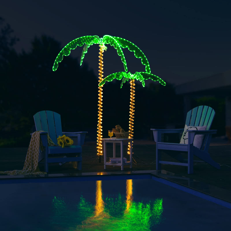 Load image into Gallery viewer, Lighted Palm Trees for Outside Patio - GoplusUS
