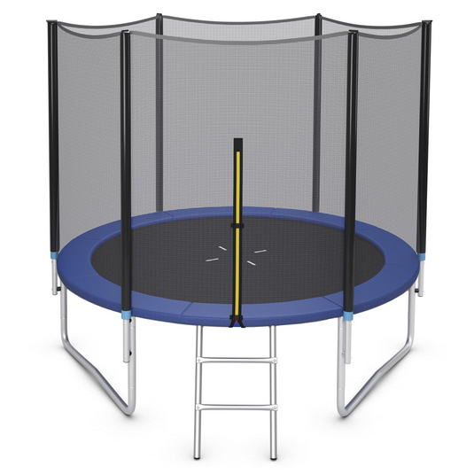 Goplus Trampoline 8FT 10FT 12FT 14FT 15FT 16FT, ASTM Approved Outdoor Recreational Trampolines W/Enclosure Net - GoplusUS