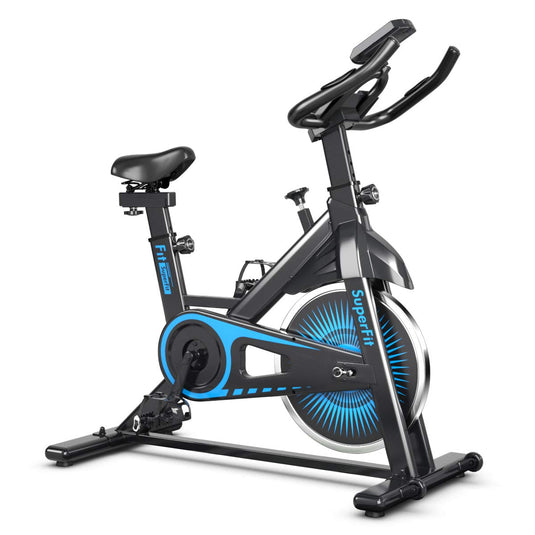 Goplus Indoor Cycling Bike, Silent Belt Drive Exercise Bike with Steel Flywheel, Phone Holder - GoplusUS