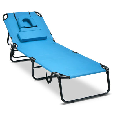 Goplus Beach Chaise Lounge Chair - GoplusUS