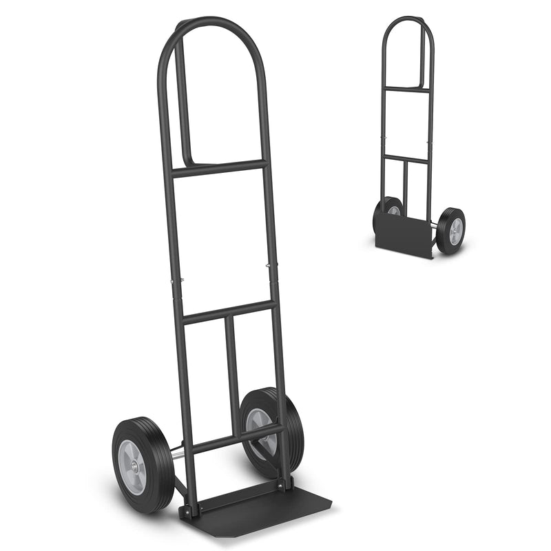 Load image into Gallery viewer, Goplus P-Handle Hand Truck, High Back Sack Barrow with 10&quot; Wheels, Built-in Double Bearings and Foldable Load Plate
