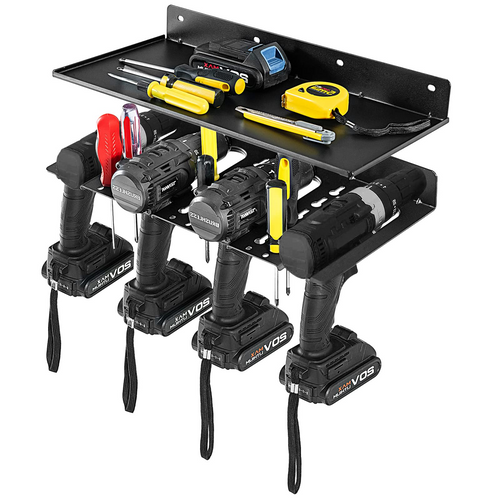 Goplus Electric Drill Holder, Wall Mounted Power Tool Organizer - GoplusUS