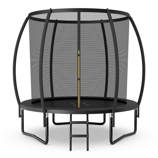 Goplus Recreational Trampolines 8FT 10FT 12FT, 400LBS Bearing Outdoor Trampoline with Enclosure - GoplusUS