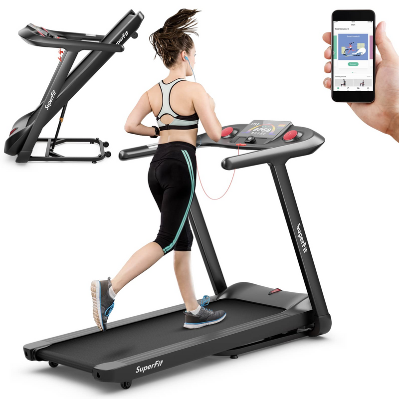 Load image into Gallery viewer, Goplus 4.75HP Folding Treadmill with 15% Auto Incline, Electric Superfit Treadmill w/Voice and APP Control - GoplusUS
