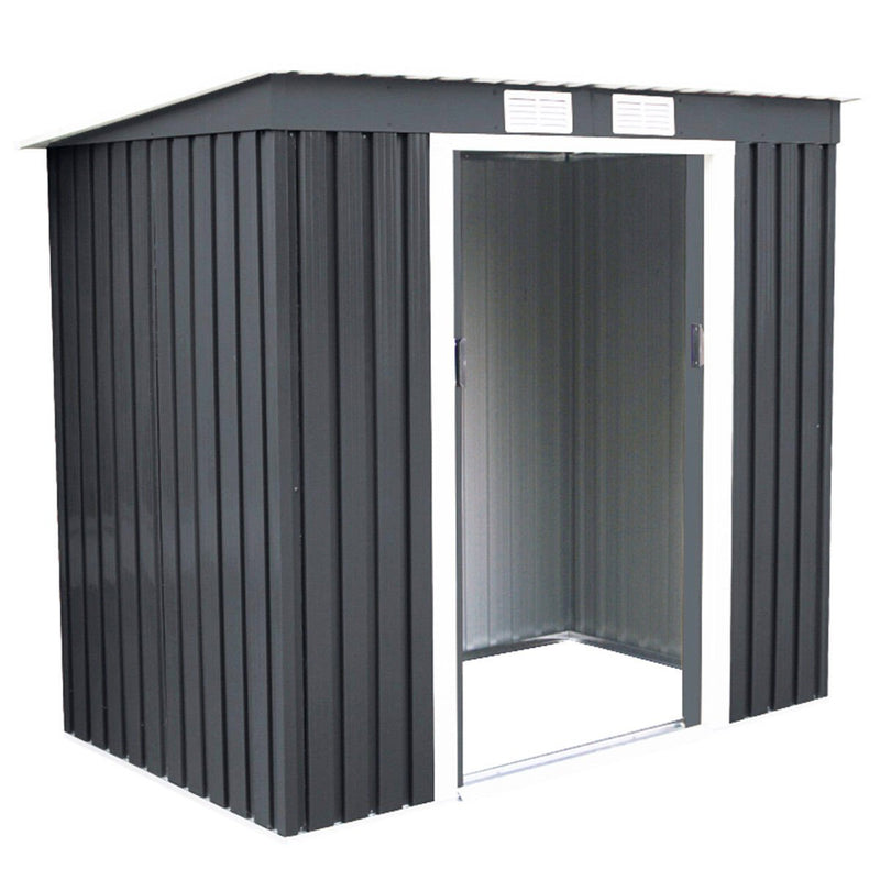 Load image into Gallery viewer, Goplus 4&#39; X 7&#39; Outdoor Storage Shed Garden Sliding Door Outside Tool House
