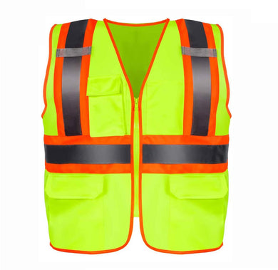 10 Pack Safety Vest, High Visibility Reflective Security Vest Construction Vest - GoplusUS
