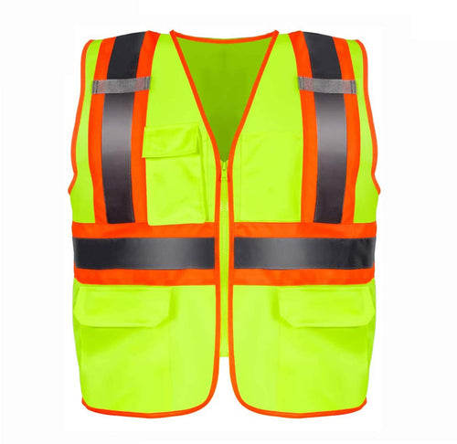 10 Pack Safety Vest, High Visibility Reflective Security Vest Construction Vest - GoplusUS