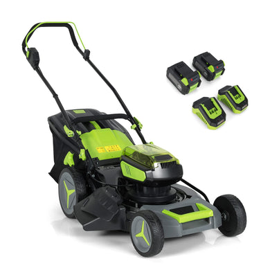 Goplus Cordless Lawn Mower, 18 Inch Electric Push Mower - GoplusUS