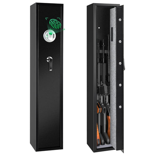 Goplus Rifle Safe, Quick Access 3-Gun Safes for Rifles w/Biometric Fingerprint - GoplusUS