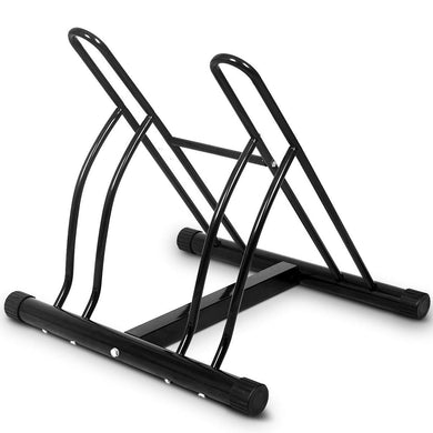 Two Bicycle Bike Stand Rack Cycling Rack Floor Storage Organizer