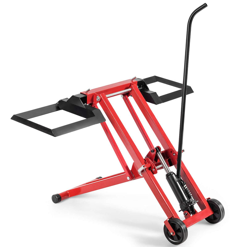 Load image into Gallery viewer, Lawn Mower Lift with Hydraulic Jack, 500-lb Capacity Easy Assembly Riding Mower Lift - GoplusUS
