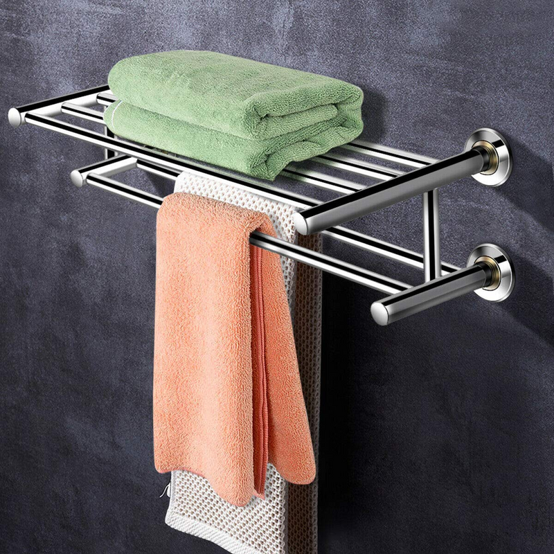 Load image into Gallery viewer, Goplus 24&#39;&#39; Towel Rack, Stainless Steel Metal Bathroom Towel Bar - GoplusUS
