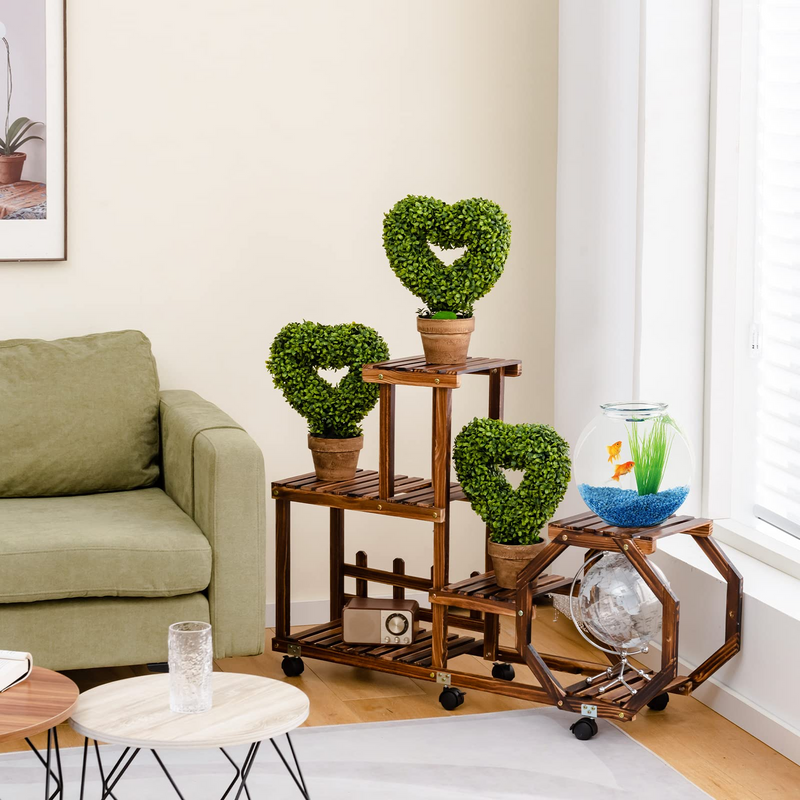Load image into Gallery viewer, Goplus 4 Pack Artificial Boxwood Topiary Trees - GoplusUS
