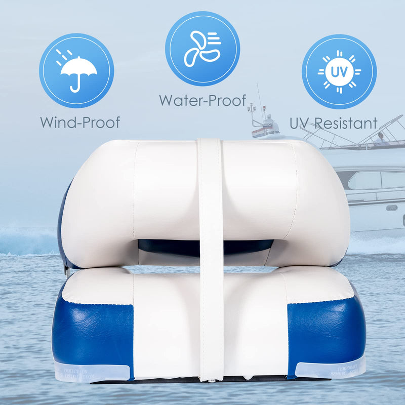Load image into Gallery viewer, Folding Boat Seats, Low-Back Boat Seat, 2 Packs - GoplusUS
