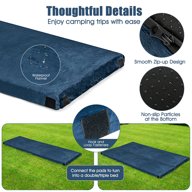 Load image into Gallery viewer, Goplus Memory Foam Camping Mattress, Waterproof Roll Up Floor Mattress with Carrying Bag - GoplusUS
