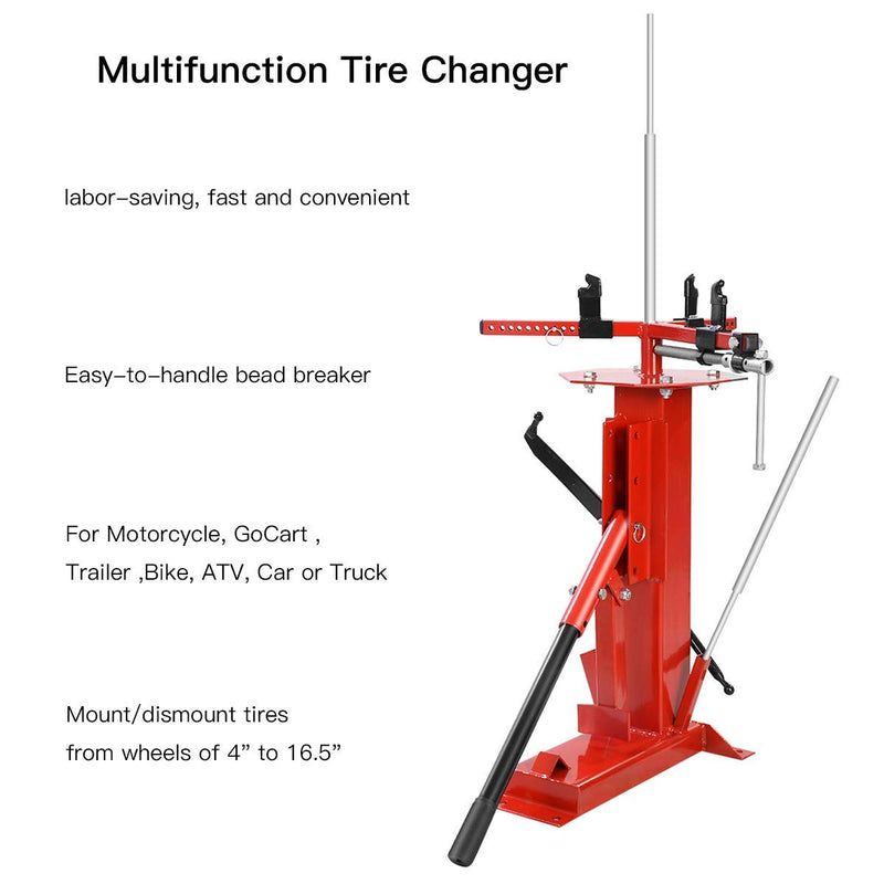 Load image into Gallery viewer, Goplus Multi Tire Changer for Motorcycle Gocart Trailer Bike ATV Truck 4&quot; to 16.5&quot; - GoplusUS
