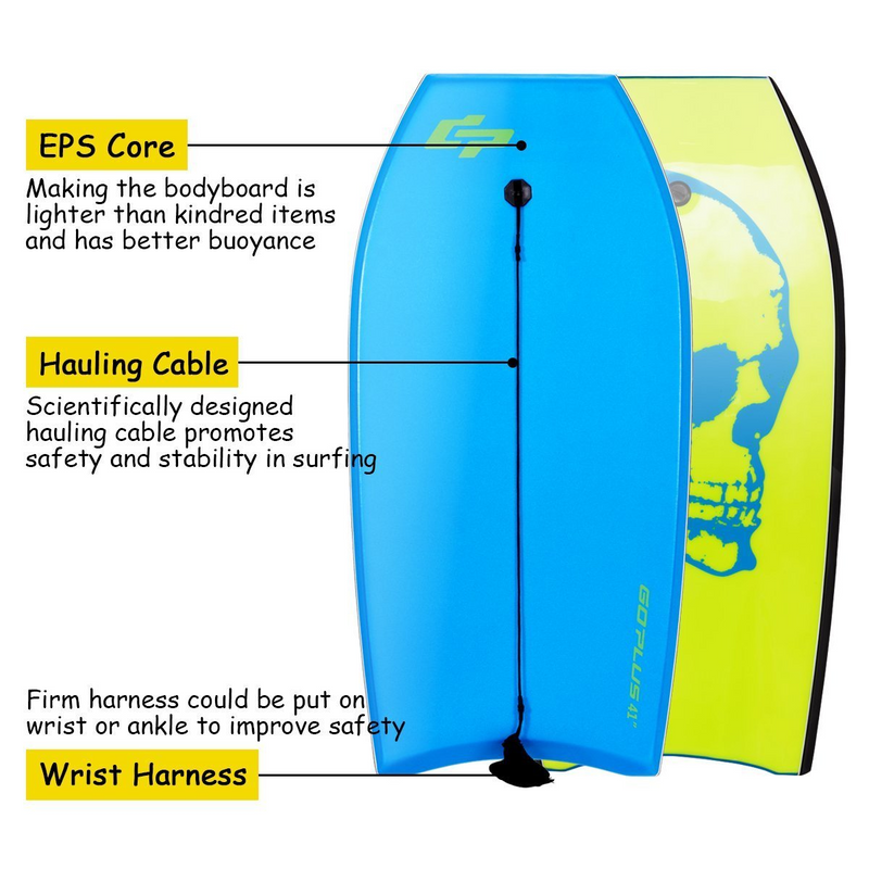 Load image into Gallery viewer, Goplus 41 inch Super Bodyboard Body Board EPS Core, IXPE Deck - GoplusUS
