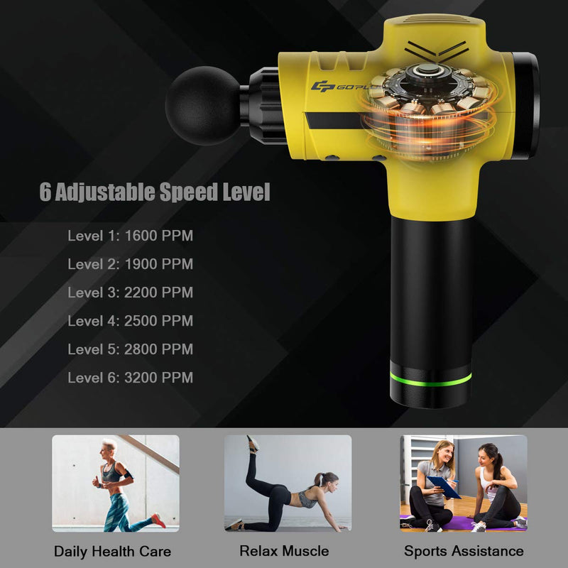 Load image into Gallery viewer, Goplus Massage Gun, Handheld Percussion Deep Tissue Massager - GoplusUS
