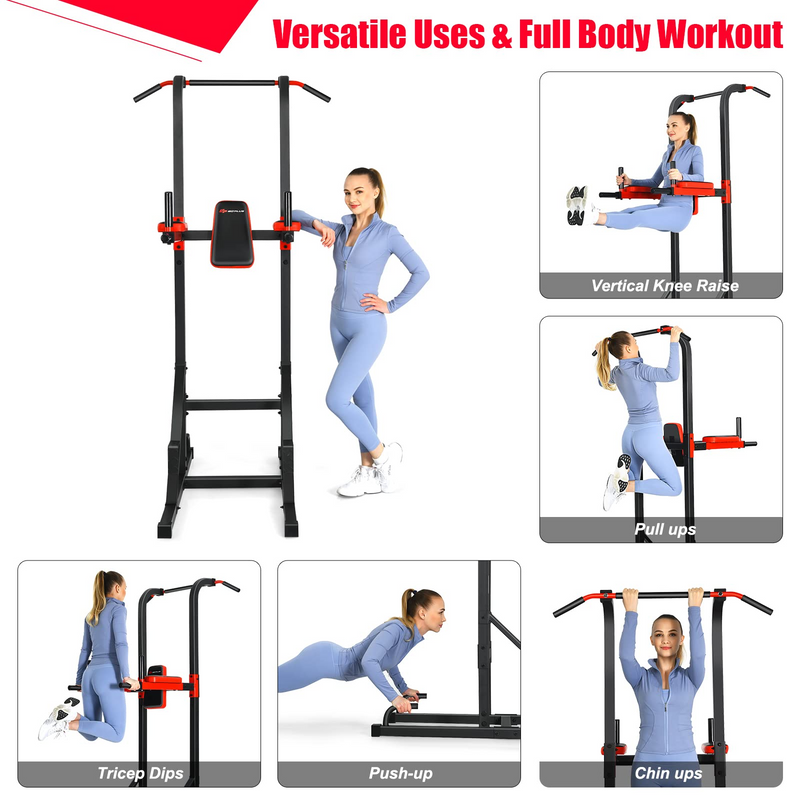 Load image into Gallery viewer, Goplus Power Tower Pull Up Bar Dip Station - GoplusUS
