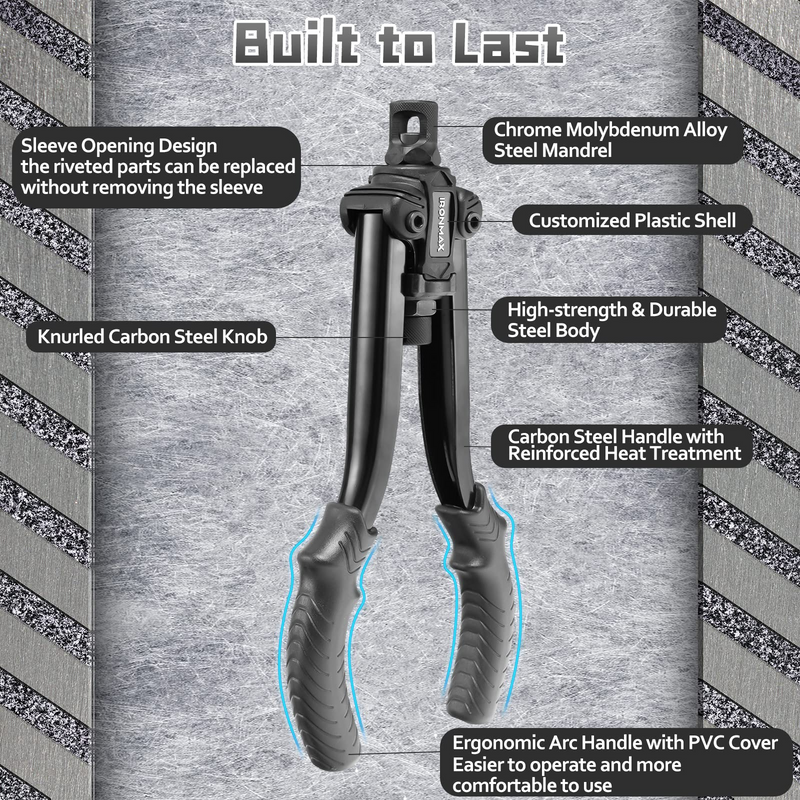 Load image into Gallery viewer, 13&quot; Rivet Nut Tool Kit with 6 Metric &amp; SAE Mandrels-M5, M6, M8 - GoplusUS

