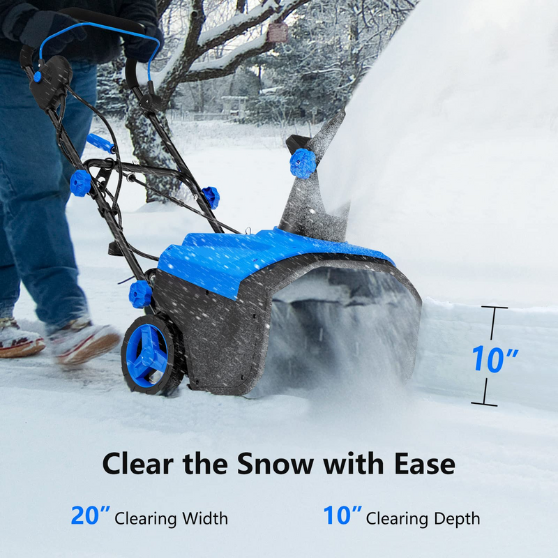 Load image into Gallery viewer, Goplus Snow Blower, 120V 15A Electric Snow Thrower with 180 Rotatable Chute &amp; Folding Handle for Yard Driveway - GoplusUS
