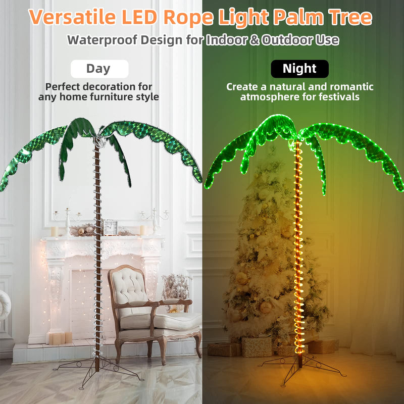 Load image into Gallery viewer, Lighted Palm Trees for Outside Patio - GoplusUS
