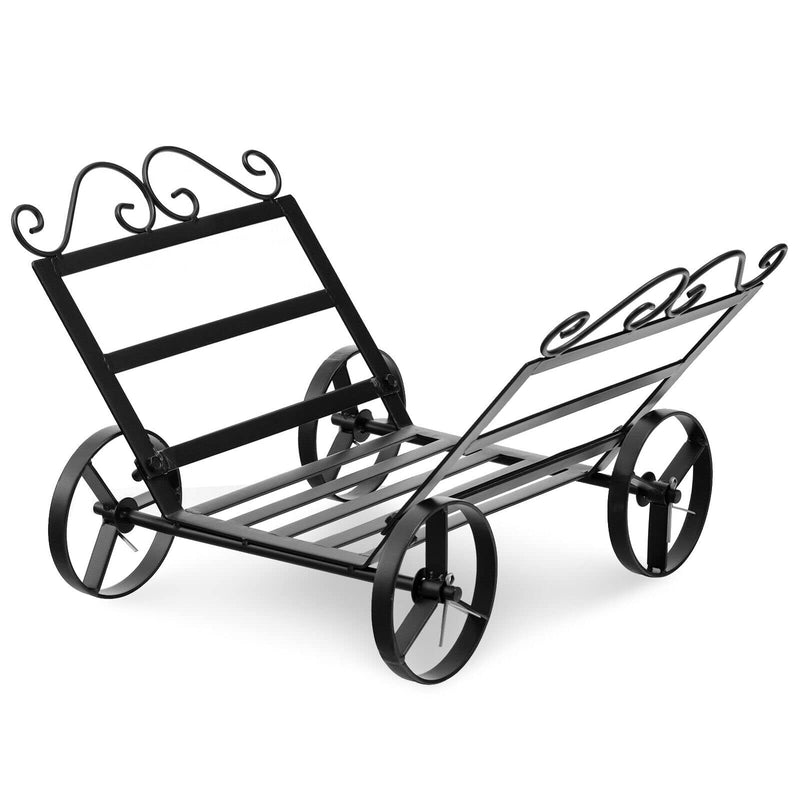 Load image into Gallery viewer, Goplus 20&quot; Small Firewood Rack, Indoor/Outdoor Decorative Firewood Storage Carrier Log Rack with Wheels - GoplusUS
