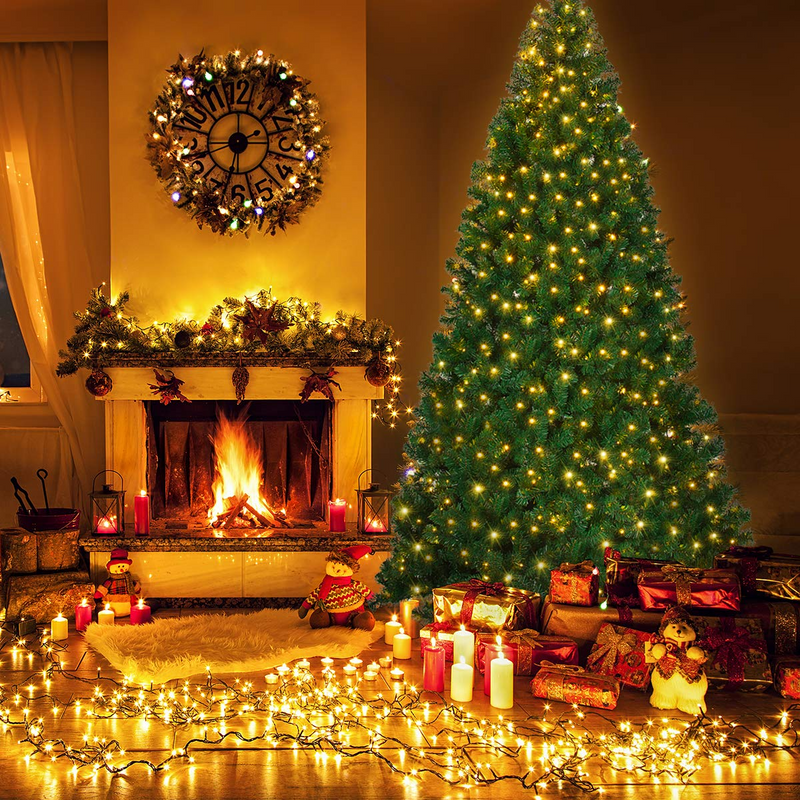 Load image into Gallery viewer, Goplus 9ft Artificial Pre-lit Christmas Tree Premium Spruce Hinged Tree with 700 LED Lights and Solid Metal Stand - GoplusUS
