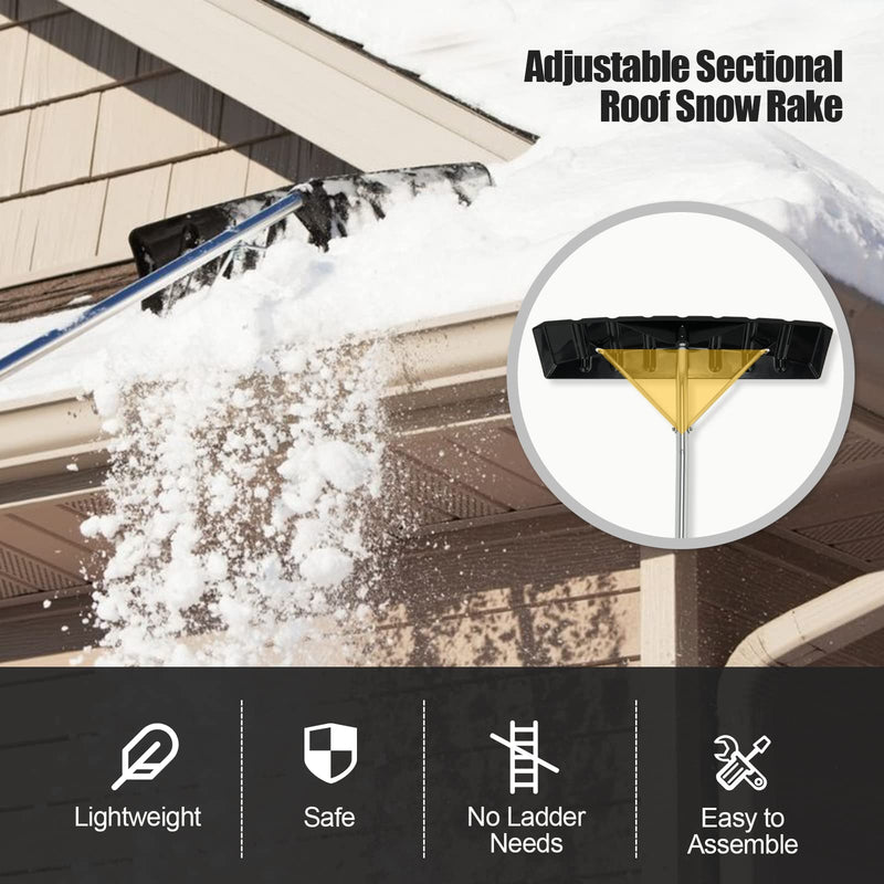 Load image into Gallery viewer, Snow Roof Rake, Extendable 4.8-20FT Snow Shovel for Snow Removal
