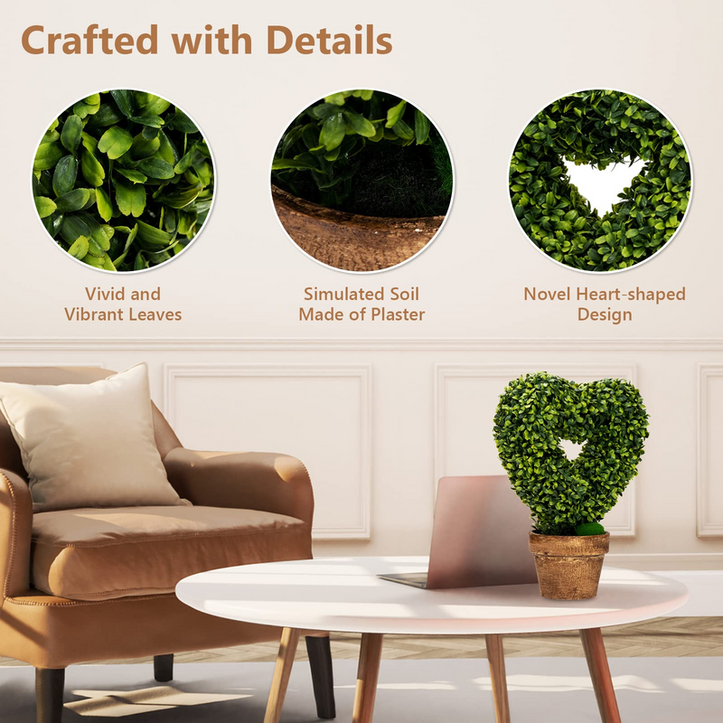 Load image into Gallery viewer, Goplus 4 Pack Artificial Boxwood Topiary Trees - GoplusUS
