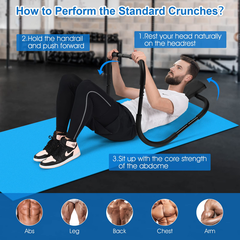 Load image into Gallery viewer, Goplus AB Fitness Crunch, Portable Abdominal Machine Workout Exerciser for Core Strength - GoplusUS
